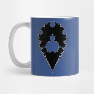 Inverted & Mandelbrot Monochrome Mug